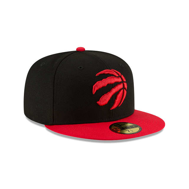 NBA Hat 5950 Basic Two Tone Raptors (Black and Red)