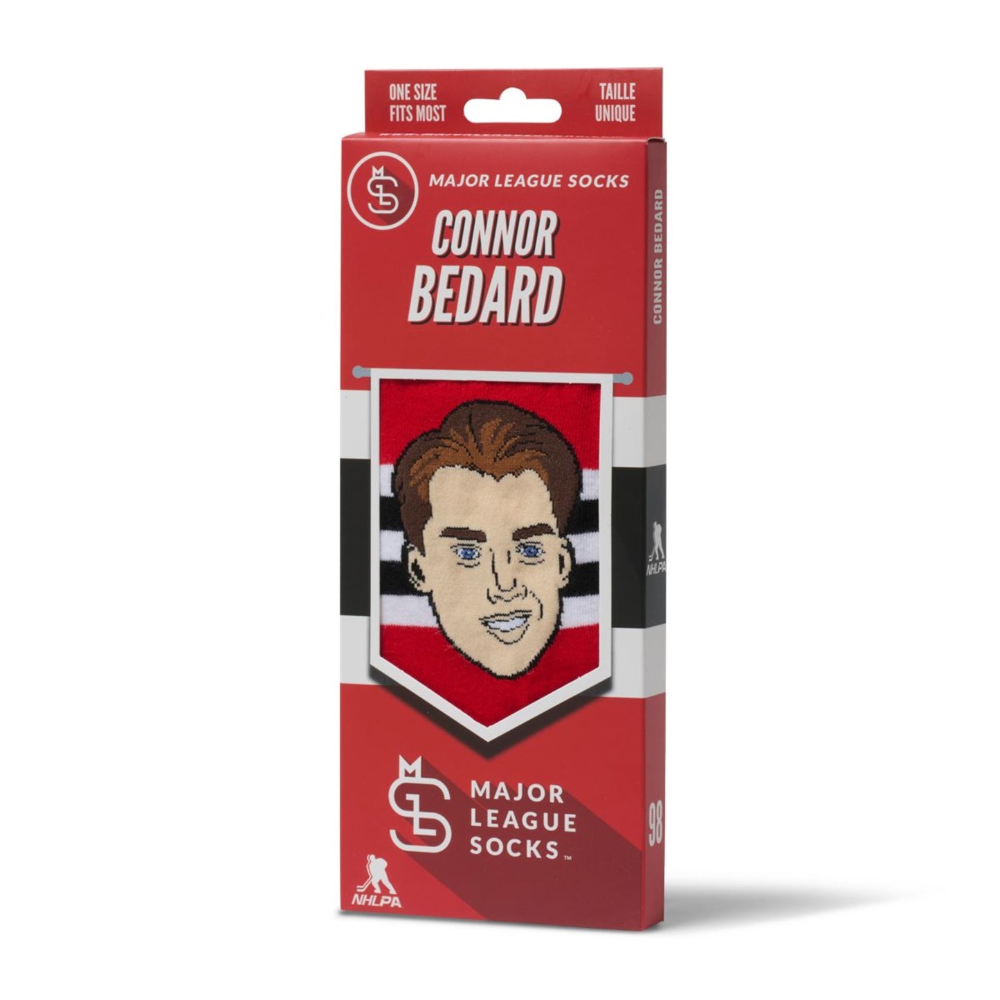 NHLPA Youth Player Socks Connor Bedard Blackhawks
