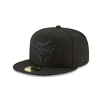 MLB Hat 5950 Tonal Black Blue Jays