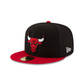 NBA Hat 5950 Basic Two Tone Bulls (Black and Red)