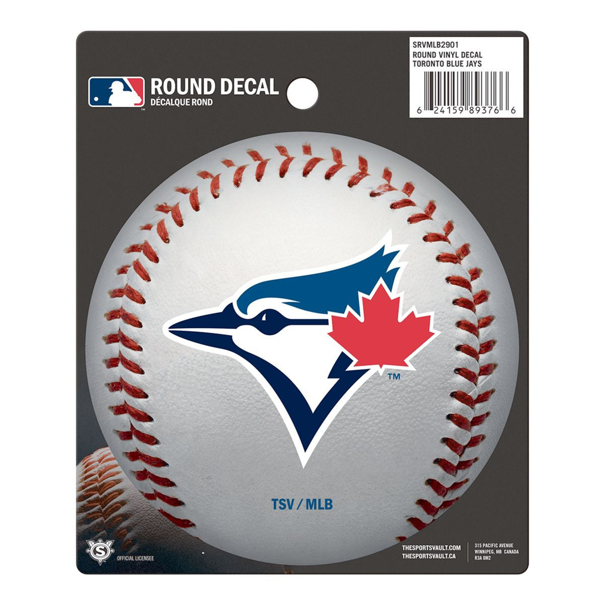 MLB Round Decal Blue Jays