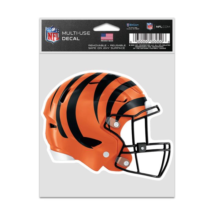 NFL Multi Use Decal 3.75x5 Helmet Bengals