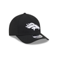 NFL Hat 940 Snapback A-Frame M-Crown Black and White Broncos