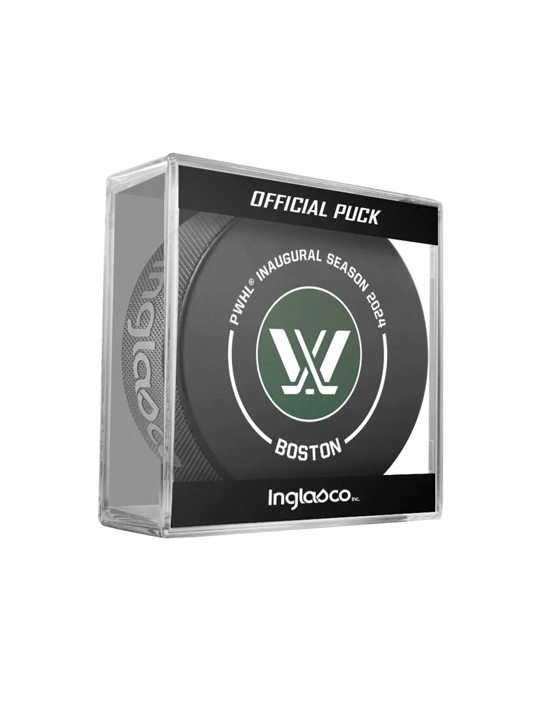 PWHL Game Puck Inaugural Season 2024 Boston