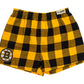 NHL PJ Shorts Buffalo Plaid Bruins