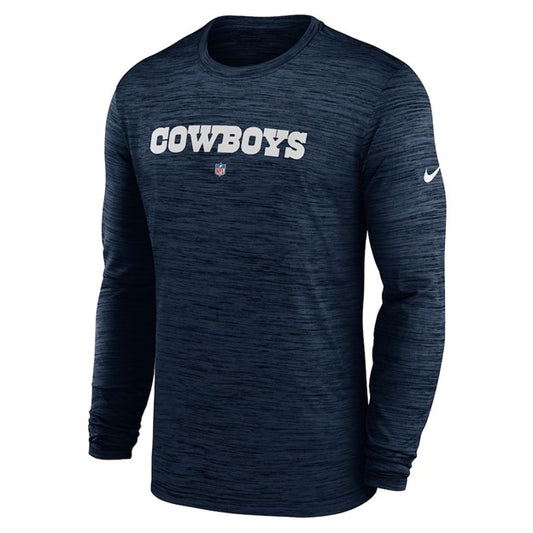 NFL Long Sleeve Dri-Fit Shirt Performance Wordmark Cowboys