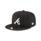 MLB Hat 5950 Basic Black And White Braves