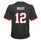 NFL Youth Player Game Jersey Alt Pewter Tom Brady Buccaneers