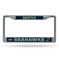 NFL License Plate Frame Chrome Seahawks