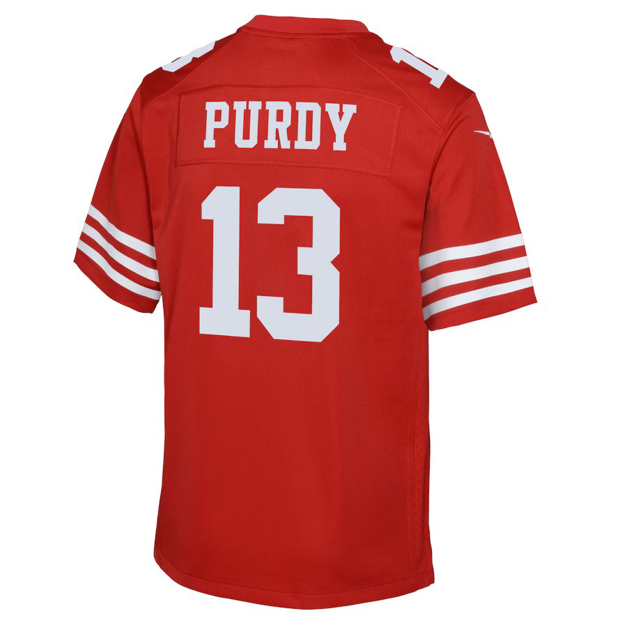 NFL Youth Player Game Jersey Home Brock Purdy 49ers