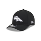 NFL Hat 940 Snapback A-Frame M-Crown Black and White Broncos