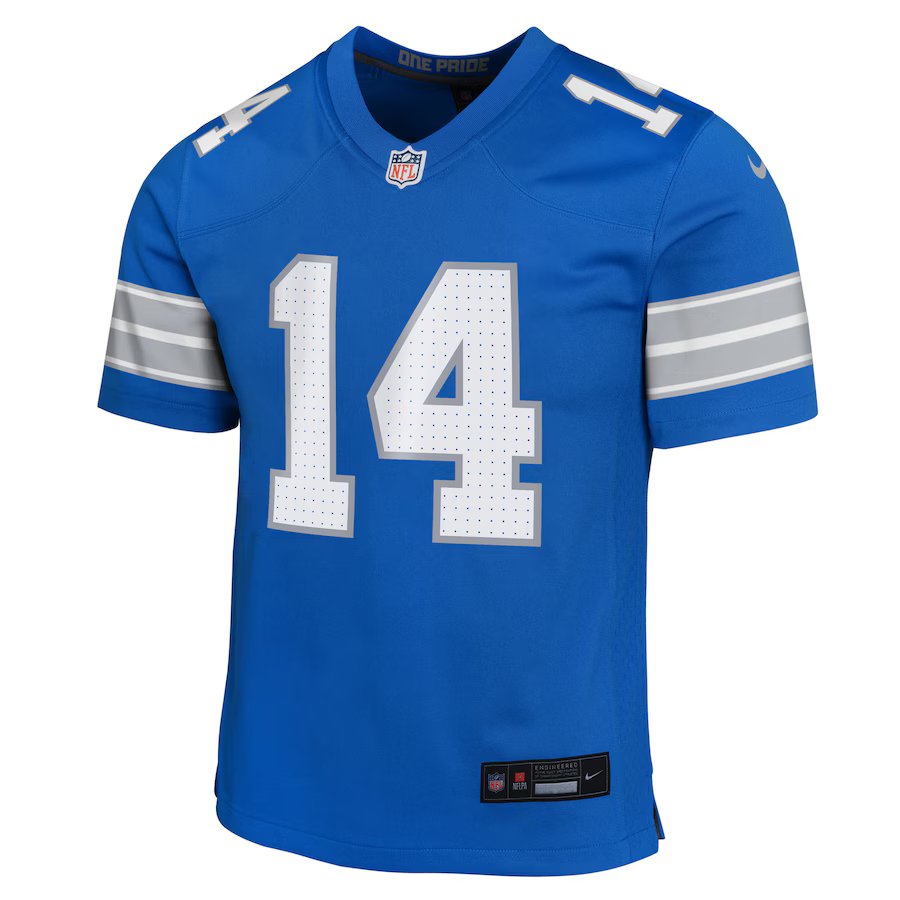 NFL Youth Player Game Jersey Home Amon St. Brown Lions