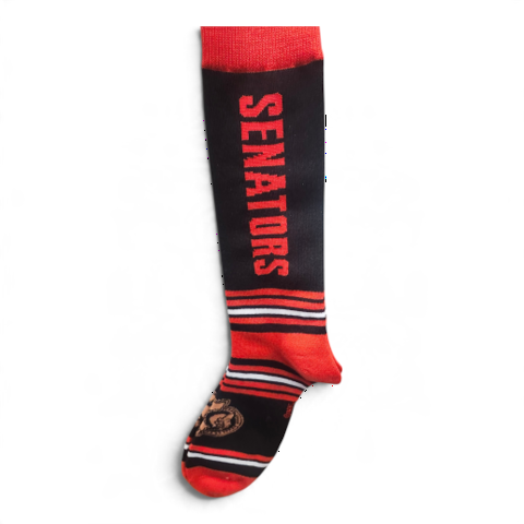 NHL Socks GO TEAM Senators Large 10-13