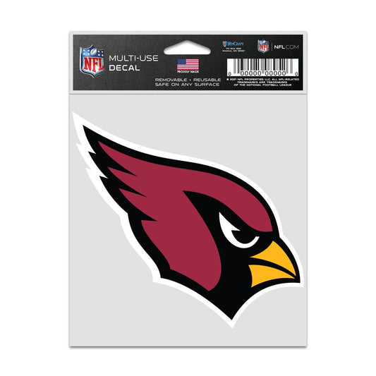 NFL Multi Use Decal 3.75x5 Logo Cardinals