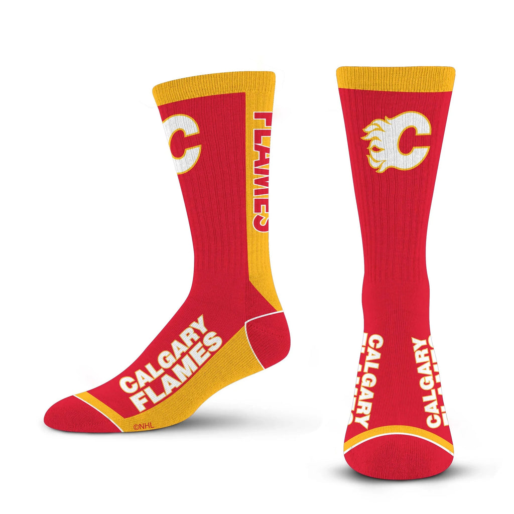 NHL Socks MVP Flames Large 10-13