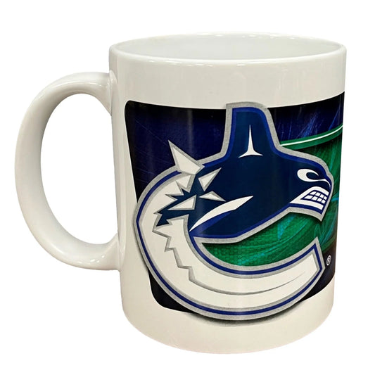 NHL Coffee Mug Subl. 11 Oz C-Handle White Canucks