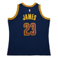 NBA Hardwood Classics Player 2015-16 Swingman Jersey Lebron James Cavaliers (Navy Blue)