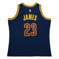 NBA Hardwood Classics Player 2015-16 Swingman Jersey Lebron James Cavaliers (Navy Blue)