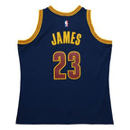 NBA Hardwood Classics Player 2015-16 Swingman Jersey Lebron James Cavaliers (Navy Blue)