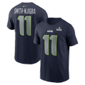 NFL Player T-Shirt Super Bowl LX Navy Patch Jaxon Smith-Njigba Seahawks