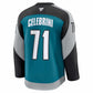 NHL Player Premium Jersey Alternate Teal Macklin Celebrini Sharks
