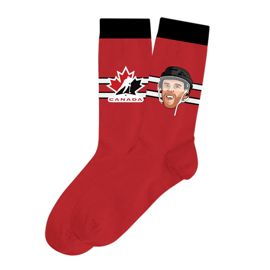 Hockey Canada Player Socks Red Connor Mcdavid Hockey Canada