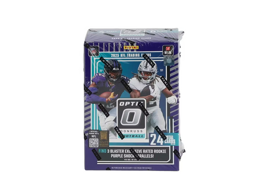 NFL Panini Optic Donruss Football Trading Cards 2025 Blaster Box