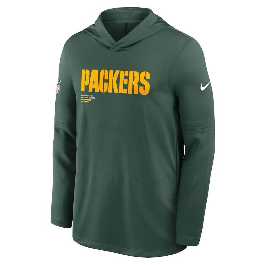 NFL Dri-FIT Long Sleeve Hoodie 2025 Sideline Pure Fury Packers
