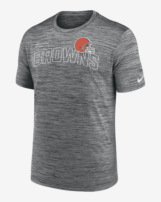 NFL Dri-Fit T-Shirt Performance Velocity Arch Anthracite Browns