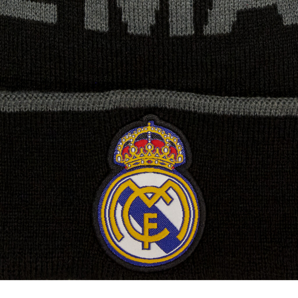 La Liga Knit Hat Black Pom Beanie Real Madrid CF