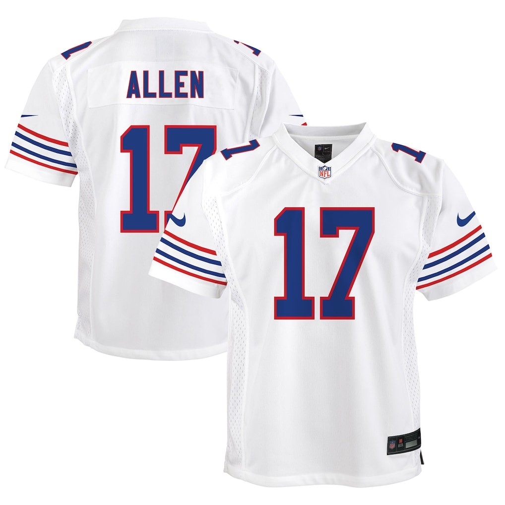 NFL Youth Player Game Jersey Away Josh Allen Bills