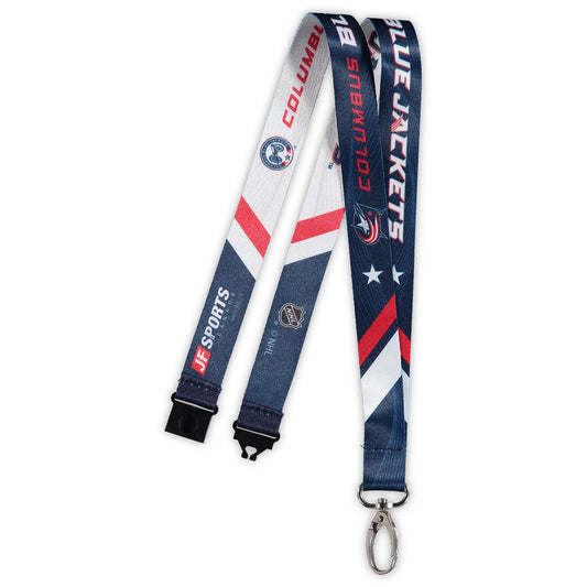 NHL Lanyard Sublimated Blue Jackets