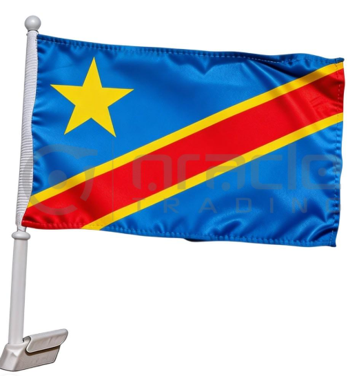 Country Car Flag Congo-Kinshasa