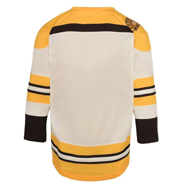 NHL Youth Blank Replica Jersey Alt Cream 100th Anniversary Bruins