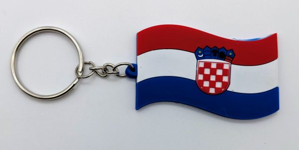 Country Keychain Rubber Flag Croatia