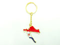 Country Map Keychain Croatia