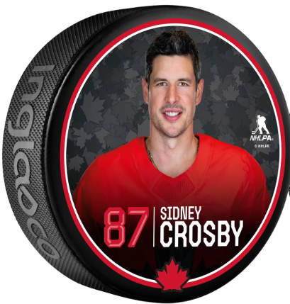 Hockey Canada Player Photo Puck 2026 Olympics Sidney Crosby Team Canada