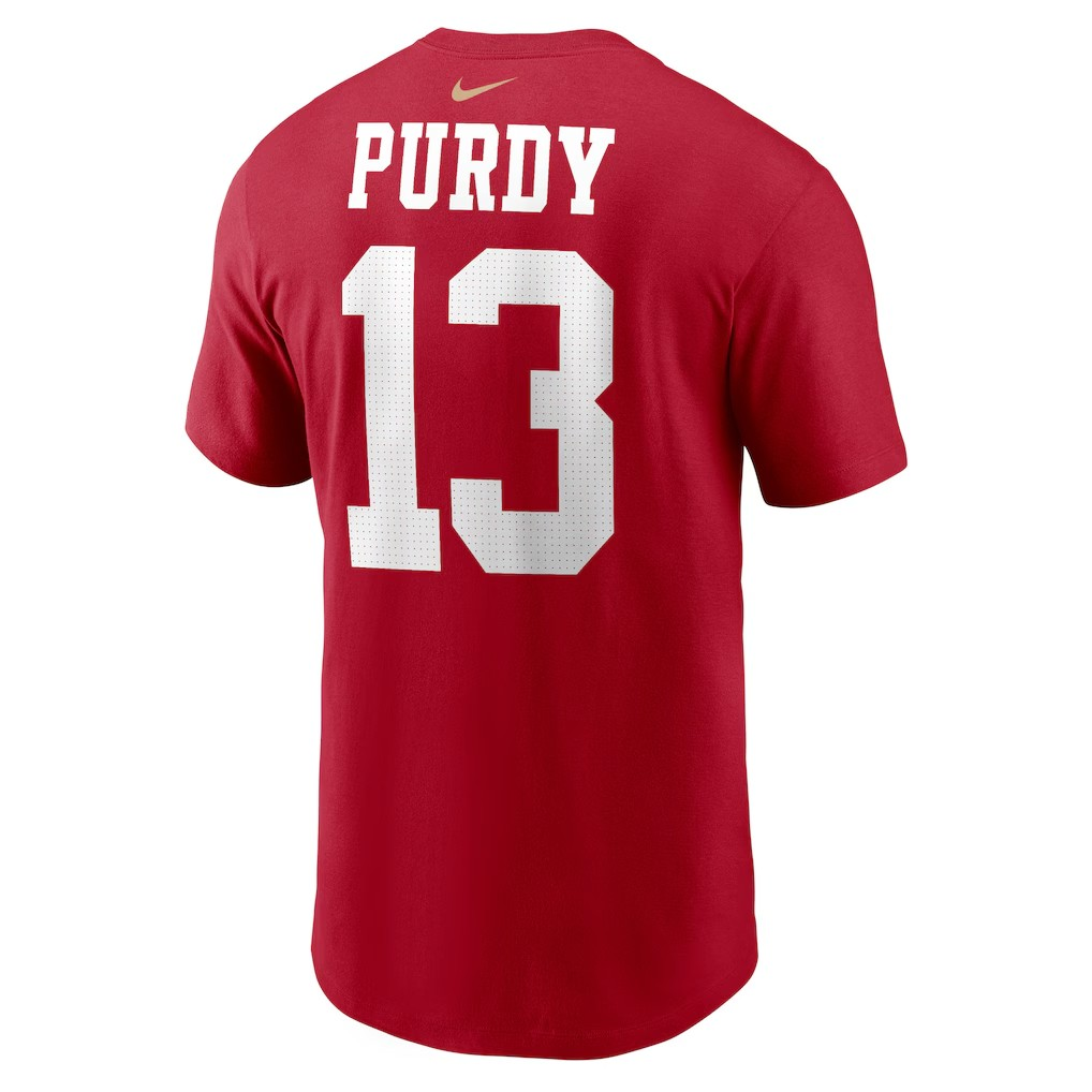 NFL Player T-Shirt Name And Number Brock Purdy 49ers