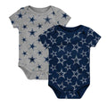 NFL Infant 2Pc Onesie Set Double Up Creeper Cowboys
