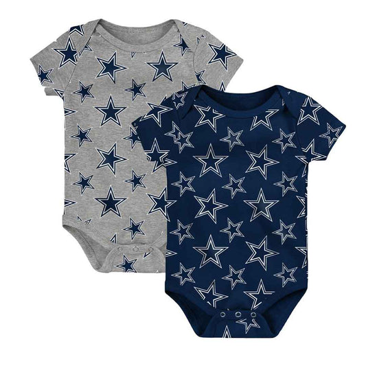 NFL Infant 2Pc Onesie Set Double Up Creeper Cowboys