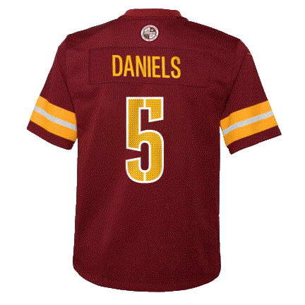 NFL Youth Player Game Jersey Home Jayden Daniels Commanders