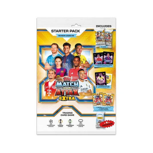 Topps Match Attax EXTRA Champions League Trading Cards 2025-26 Starter Pack