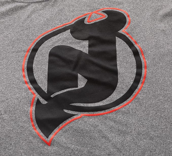 NHL Performance T-Shirt Rash Guard Marled Devils