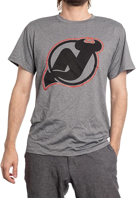 NHL Performance T-Shirt Rash Guard Marled Devils