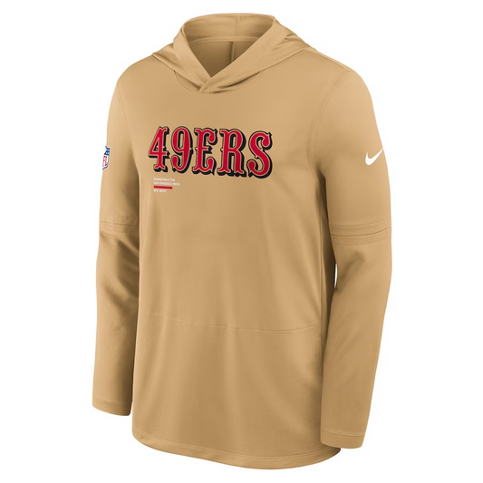 NFL Dri-FIT Long Sleeve Hoodie 2025 Sideline Pure Fury 49ers