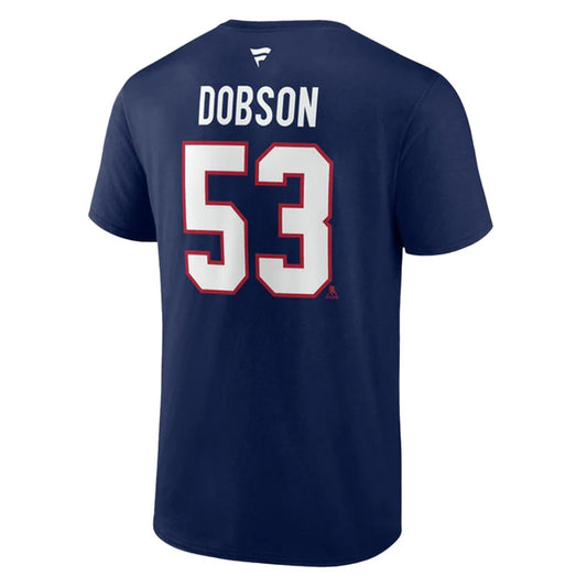NHL Player T-Shirt Authentic Stack Noah Dobson Canadiens (Navy)