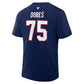NHL Player T-Shirt Authentic Stack Jakub Dobeš Canadiens (Navy)