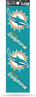 NFL 4pc Sticker Sheet Dolphins