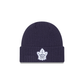 NHL Knit Hat Waffle Cuffed Knit Maple Leafs