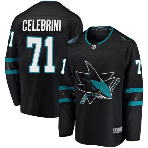 NHL Player Replica Breakaway Jersey Alt Black Macklin Celebrini Sharks
